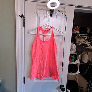 Pre-worn MINT Lululemon Women's Size 10 Neon Orange Tank Top